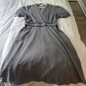 Blue and white striped dress. Size XL